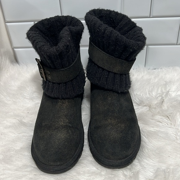 UGG CAMBRIDGE Women's Black Metallic Ankle Boots size 6 - Picture 3 of 11